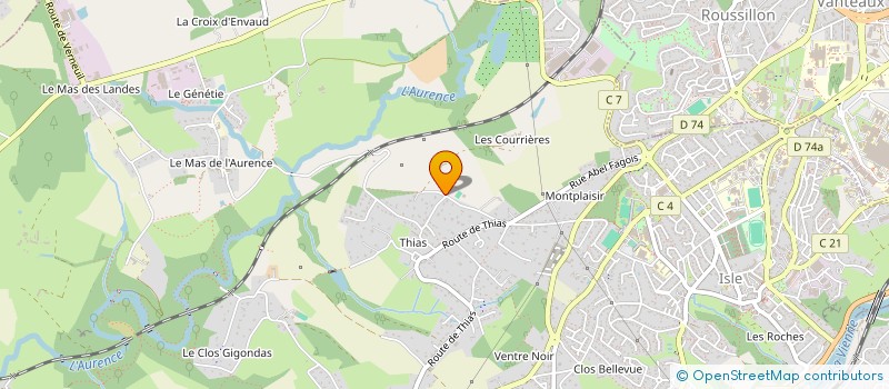 localisation de l'entreprise LES CAVALIERS DE LA JOURDANIE à ISLE