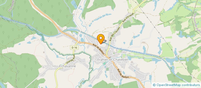 localisation de l'entreprise LES CAVALIERS DE LA LIZAINE  FRAHIER-ET-CHATEBIER