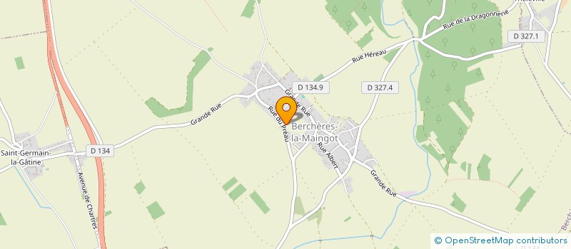 localisation de l'entreprise LES CAVALIERS DE LA MAINGOT à BERCHERES-SAINT-GERMAIN