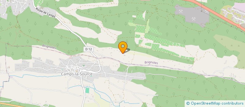 localisation de l'entreprise LES CAVALIERS DE LA RENARDE  BRIGNOLES