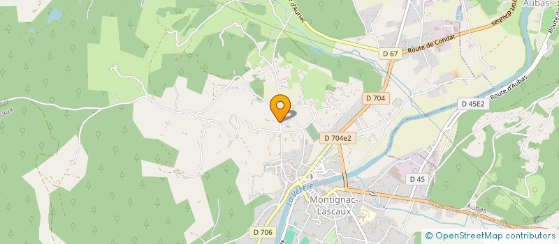 localisation de l'entreprise LES CAVALIERS DE LA VEZERE  SAINT-LEON-SUR-VEZERE