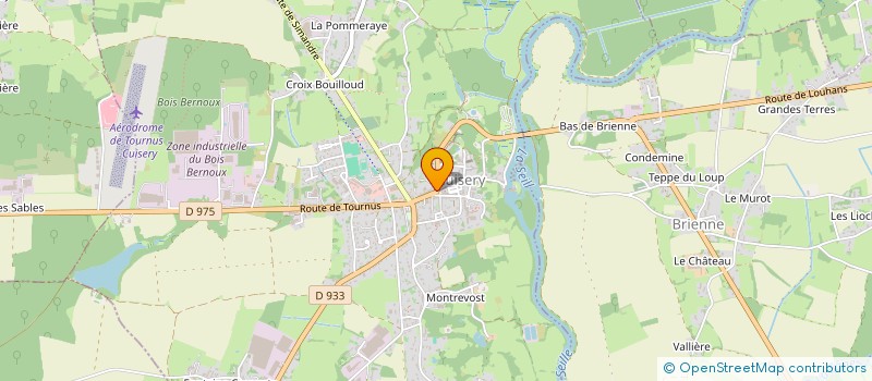 localisation de l'entreprise LES CAVALIERS DE LA WYVERNE  TOURNUS