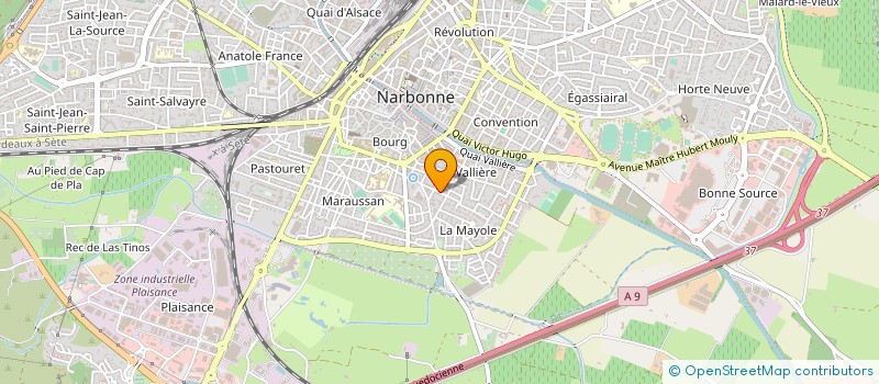 localisation de l'entreprise LES CAVALIERS DE LUNES  NARBONNE