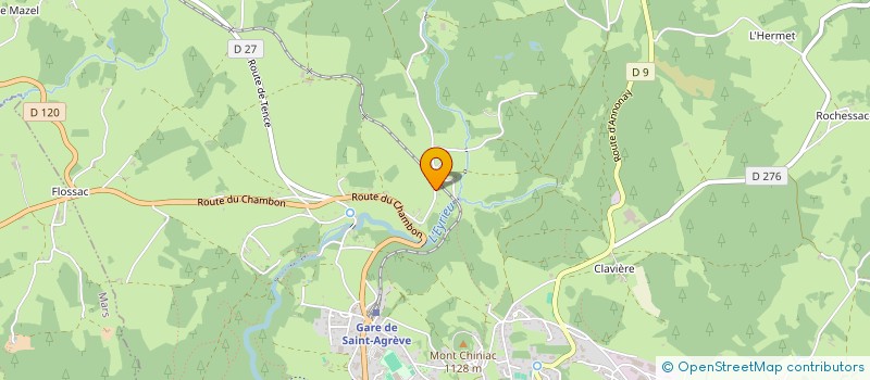 localisation de l'entreprise LES CAVALIERS DE MIRANDE 07  SAINT-AGREVE