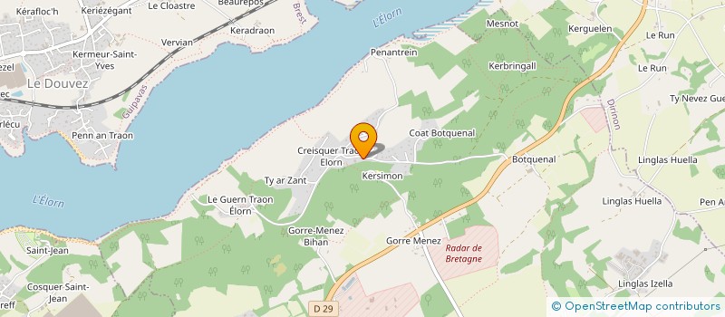 localisation de l'entreprise LES CAVALIERS DE TRAON ELORN à LOPERHET