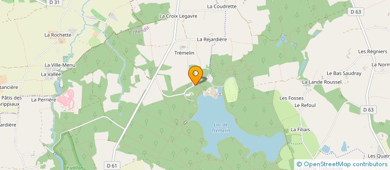 localisation de l'entreprise LES CAVALIERS DE TREMELIN  IFFENDIC