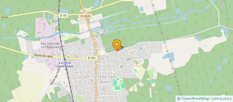localisation de l'entreprise LES CAVALIERS DE VINAUGER à LA FERTE SAINT-AUBIN