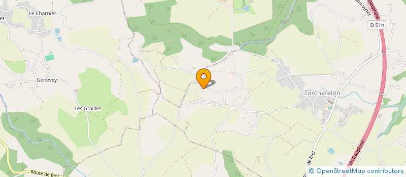 localisation de l'entreprise LES CAVALIERS DES COLINES  TORCHEFELON