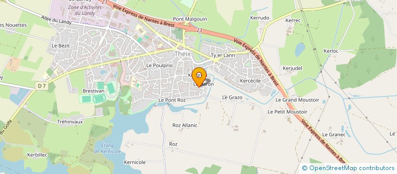 localisation de l'entreprise LES CAVALIERS DES ECURIES THEIXOISES  THEIX-NOYALO