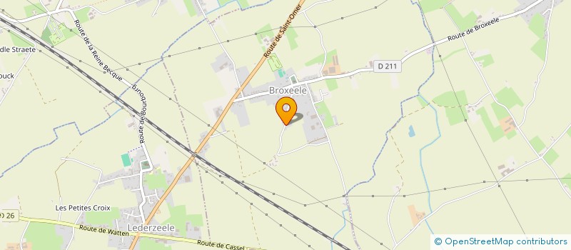 localisation de l'entreprise LES CAVALIERS DES HAUTS DE FRANCE  BROXEELE