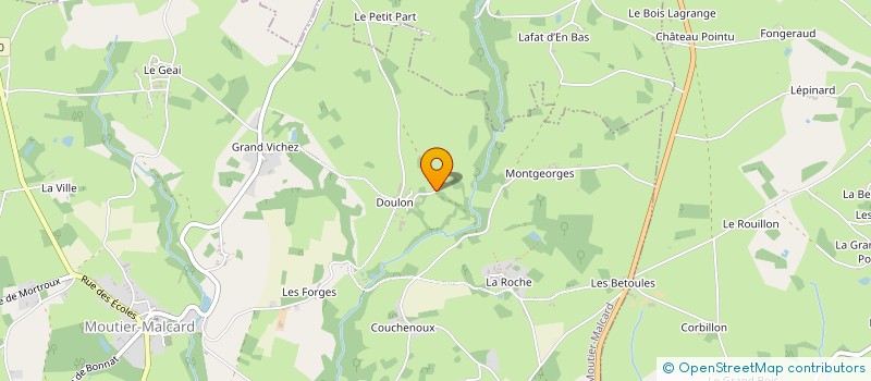 localisation de l'entreprise LES CAVALIERS DOZE  MOUTIER-MALCARD