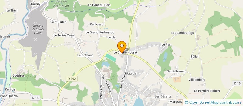 localisation de l'entreprise LES CAVALIERS DU CHENE OSSAT  PLEMET