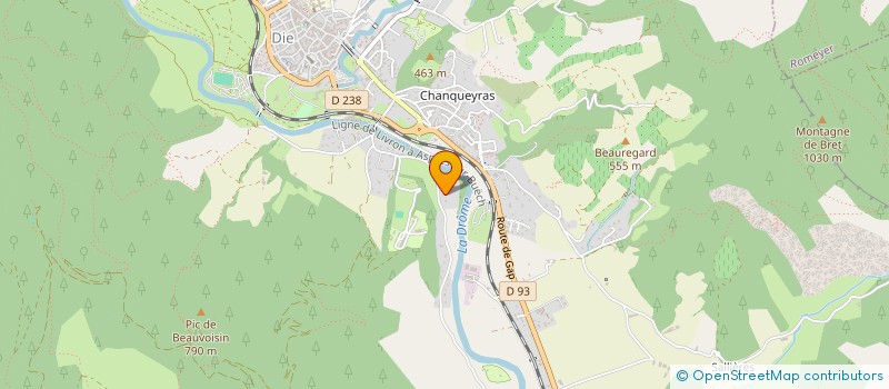 localisation de l'entreprise LES CAVALIERS DU DIOIS  DIE