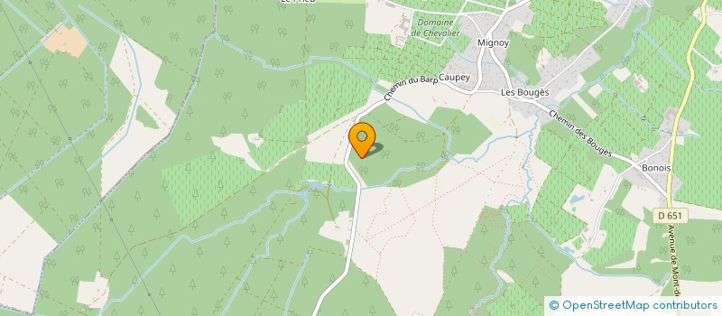 localisation de l'entreprise LES CAVALIERS DU DOMAINE DE LARGILA  LEOGNAN