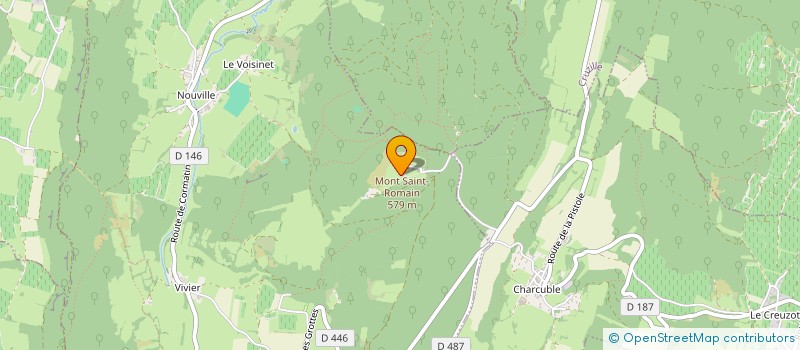 localisation de l'entreprise LES CAVALIERS DU MONT SAINT ROMAIN  BLANOT