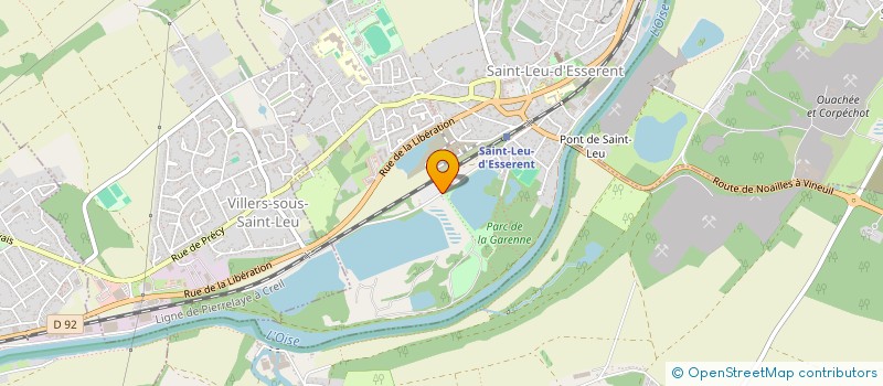 localisation de l'entreprise LES CAVALIERS DU SABOT D'OR  SAINT-LEU-D'ESSERENT