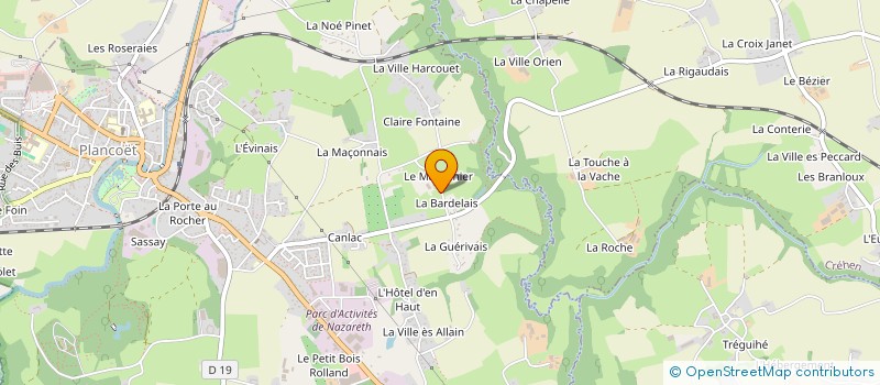 localisation de l'entreprise LES CAVALIERS PLANCOETINS  PLANCOET