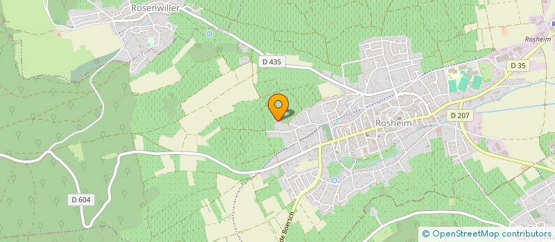 localisation de l'entreprise LES CAVALIERS VOYAGEURS DE L'ANDLAU  NIEDERHASLACH