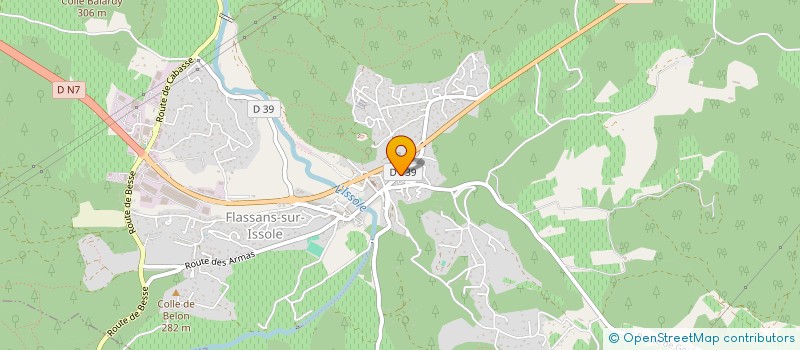 localisation de l'entreprise LES CAVEAUX DU CELLIER SAINT BERNARD  FLASSANS-SUR-ISSOLE