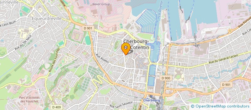 localisation de l'entreprise LES CAVELIERS  CHERBOURG-EN-COTENTIN