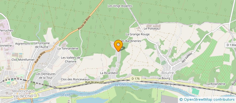localisation de l'entreprise LES CAVERNEUX à MONTRICHARD VAL DE CHER