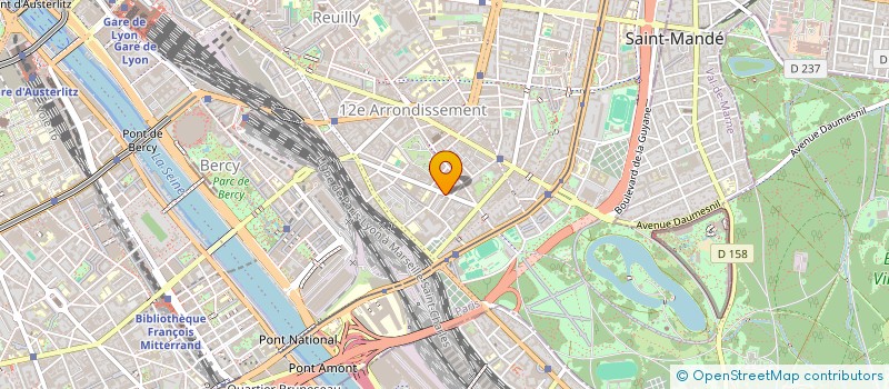 localisation de l'entreprise LES CAVES à PARIS