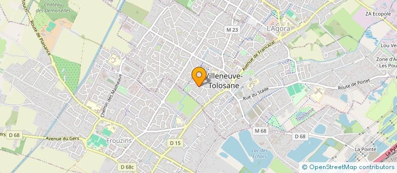 localisation de l'entreprise LES CAVES  VILLENEUVE-TOLOSANE