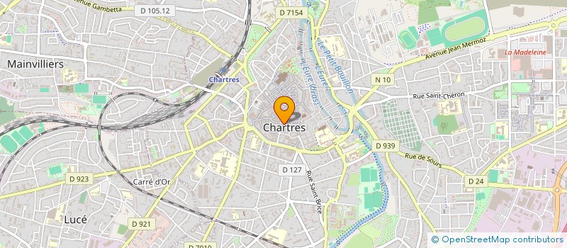localisation de l'entreprise LES CAVES CHARTRAINES à CHARTRES
