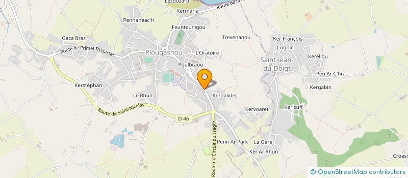 localisation de l'entreprise LES CAVES D'ARMORIQUE à PLOUGASNOU