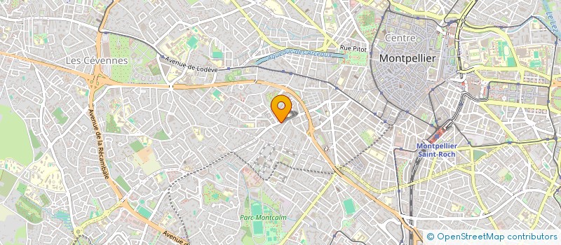 localisation de l'entreprise LES CAVES D'OCCITANIE à MONTPELLIER