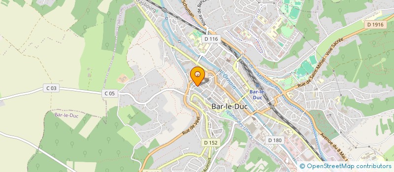 localisation de l'entreprise LES CAVES DE CATURIGE  BAR-LE-DUC