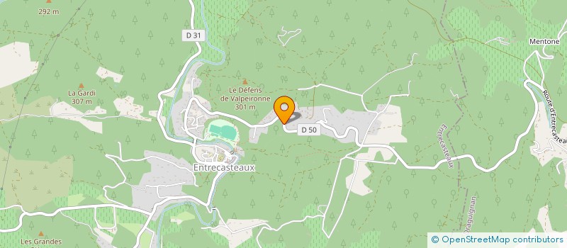 localisation de l'entreprise LES CAVES DE L'AMIRAL à ENTRECASTEAUX