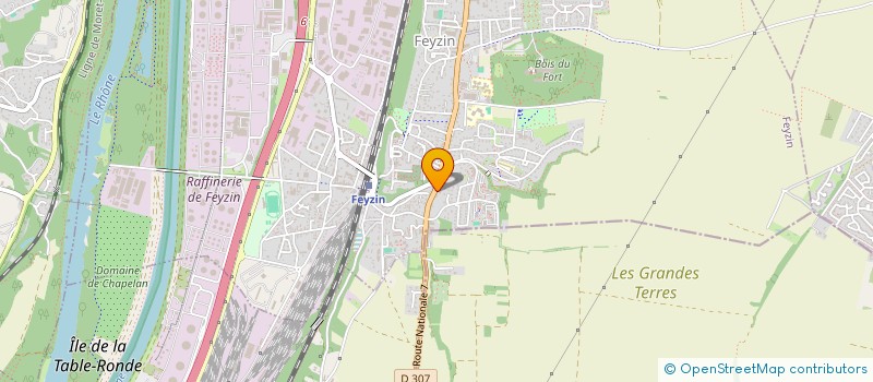 localisation de l'entreprise LES CAVES DE LA GARENNE  FEYZIN