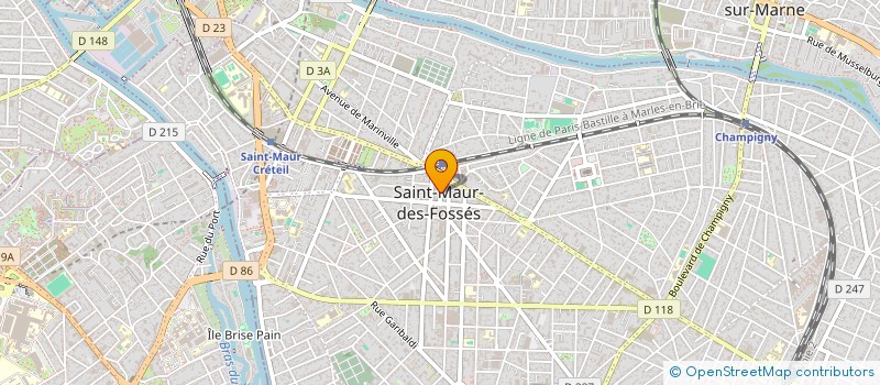 localisation de l'entreprise LES CAVES DE LA MAIRIE à SAINT-MAUR-DES-FOSSES