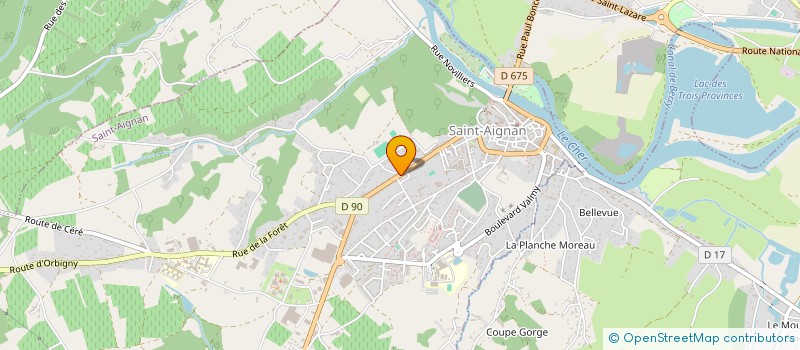 localisation de l'entreprise LES CAVES DE MON TERRITOIRE à SAINT-AIGNAN