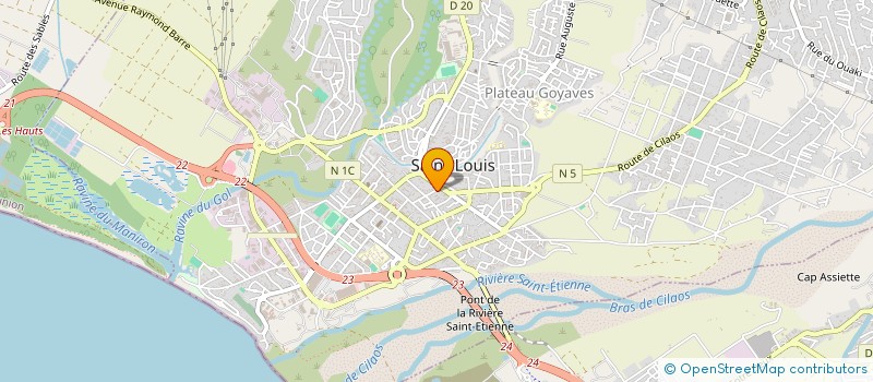 localisation de l'entreprise LES CAVES DU 60 SUD à SAINT-LOUIS
