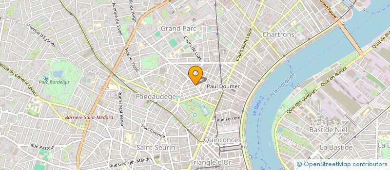 localisation de l'entreprise LES CAVES DU BORDELAIS  BORDEAUX