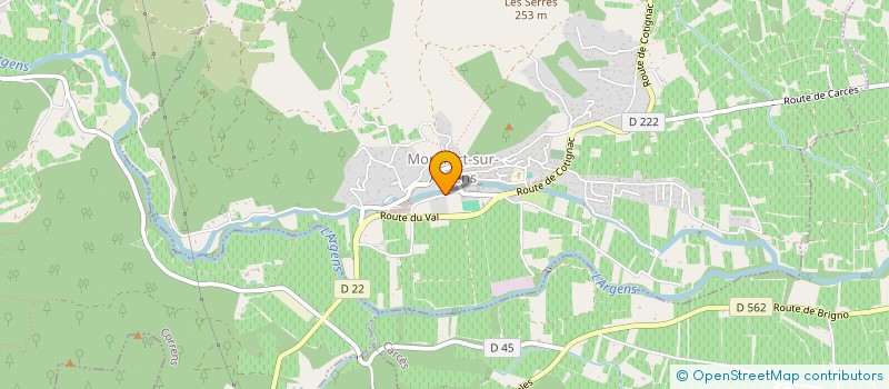 localisation de l'entreprise LES CAVES DU COMMANDEUR à MONTFORT-SUR-ARGENS