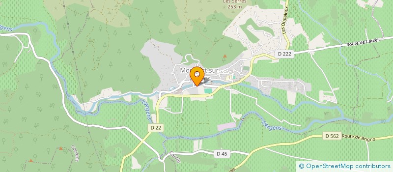 localisation de l'entreprise LES CAVES DU COMMANDEUR à MONTFORT-SUR-ARGENS