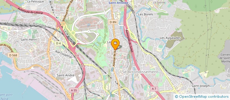 localisation de l'entreprise LES CAVES DU LACYDON à MARSEILLE