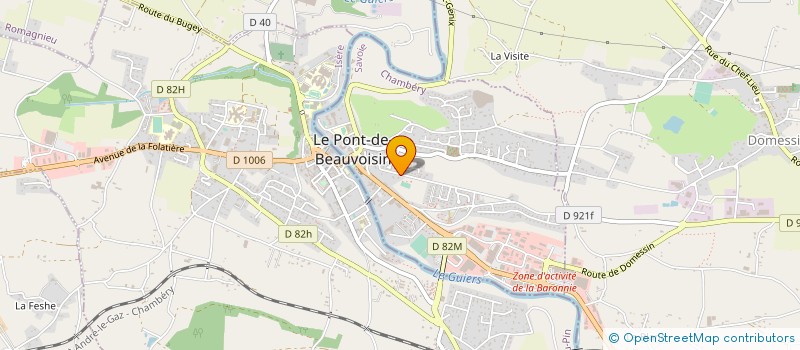 localisation de l'entreprise LES CAVES DU TOUR'BILLON  LE PONT-DE-BEAUVOISIN