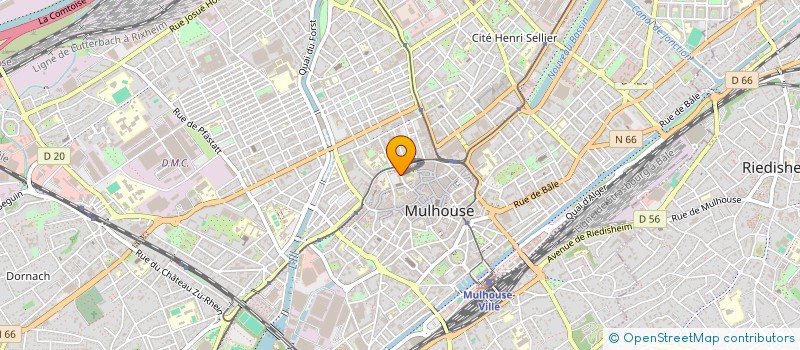 localisation de l'entreprise LES CAVES DU VIEUX COUVENT  MULHOUSE