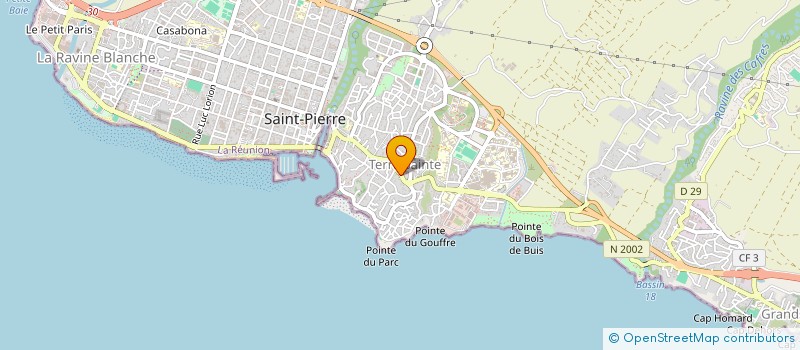 localisation de l'entreprise LES CAVES EPICURIENNES à SAINT-PIERRE