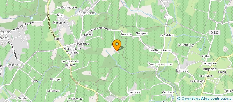 localisation de l'entreprise LES CAVES LOBKOWICZ CHATEAU ROUSSET  SAMONAC