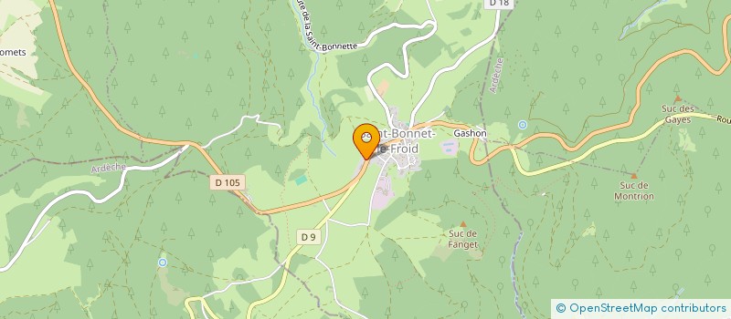 localisation de l'entreprise LES CAVES MARCON  SAINT-BONNET-LE-FROID