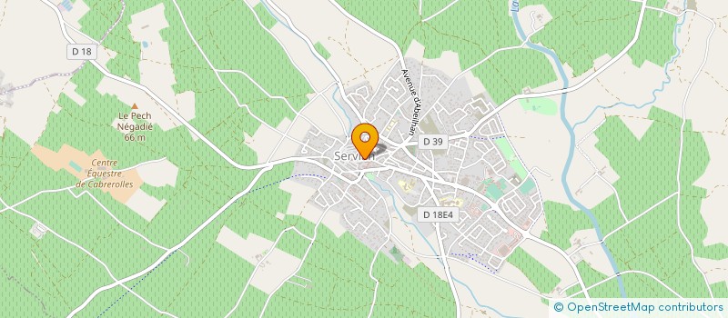 localisation de l'entreprise LES CAVES MOLIERE  ABEILHAN