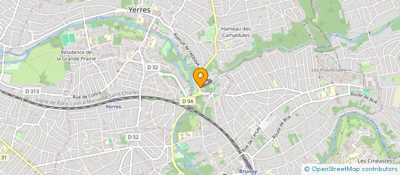 localisation de l'entreprise LES CAVES ROYALES DE L'ABBAYE  YERRES