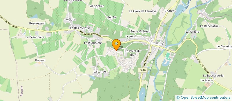 localisation de l'entreprise LES CAVES ROYALES DU VAL DE LOIRE  SAINT-LAURENT-EN-GATINES