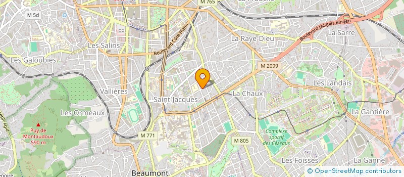 localisation de l'entreprise LES CAVES VIVARAISES à CLERMONT-FERRAND
