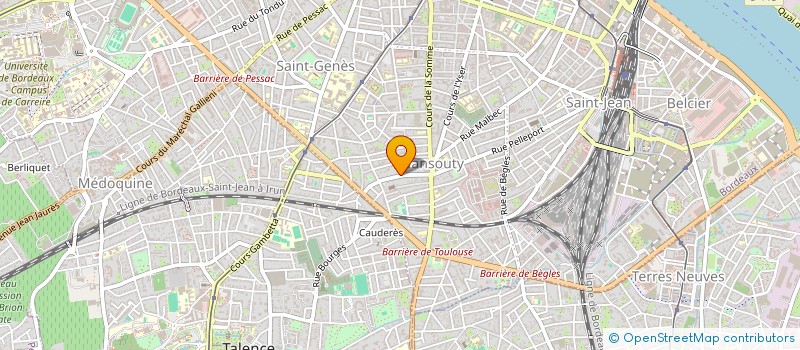 localisation de l'entreprise LES CAYENNES  BORDEAUX